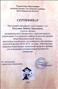 2014г. Сертификат управления образования администрации Тогучинского района Новосибирской области.Выступление на районном методическом объединении учителей физики 2014г. Сертификат управления образования администрации Тогучинского района Новосибирской области.Выступление на районном методическом объединении учителей физики