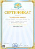 2018. Сертификат об участии в Международной онлайн-конференции, проводимой на портале "Солнечный свет" 2018. Сертификат об участии в Международной онлайн-конференции, проводимой на портале "Солнечный свет"