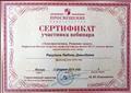2016г. Сертификат участника вебинара по физике. Тема: "Электростатика. Решение задач",Москва. Издательство "Просвещение" 2016г. Сертификат участника вебинара по физике. Тема: "Электростатика. Решение задач",Москва. Издательство "Просвещение"